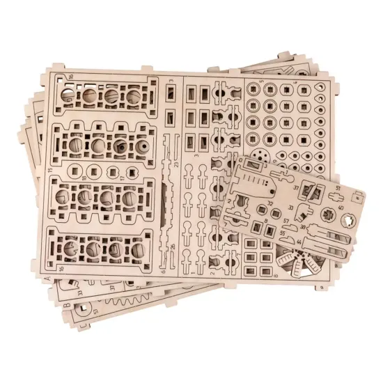 3D puinen palapeli, V8 Moottori, 200 osaa, woodencity, WR316