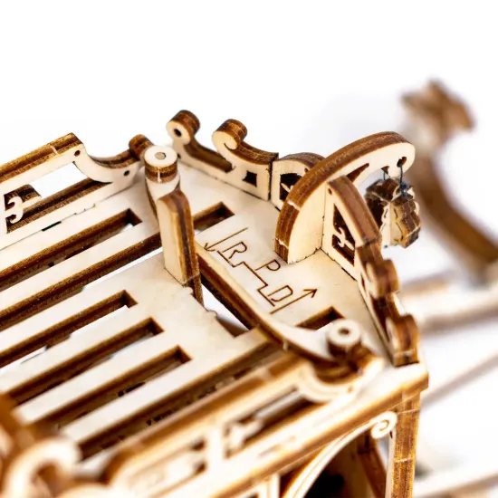 3D koka puzle, Pilsētas tramvajs ar sliedēm, 273 gab, woodencity, WR320