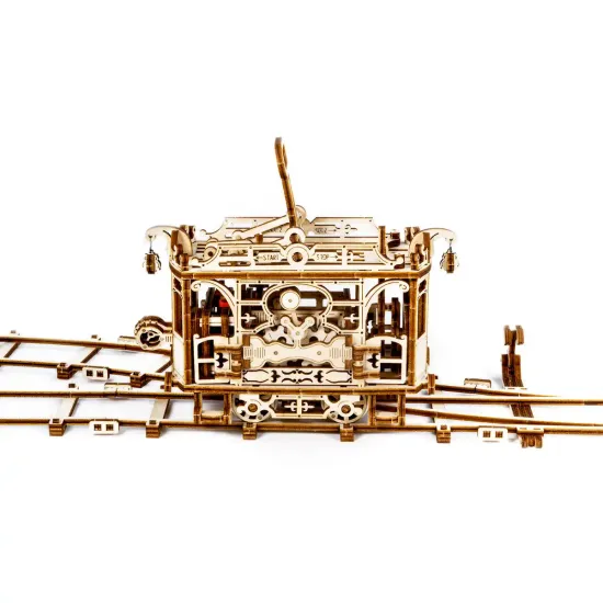 3D koka puzle, Pilsētas tramvajs ar sliedēm, 273 gab, woodencity, WR320
