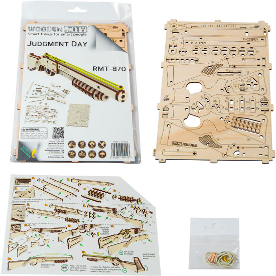 3D koka puzle, Pastardiena, 42 gab, woodencity, RMT-870