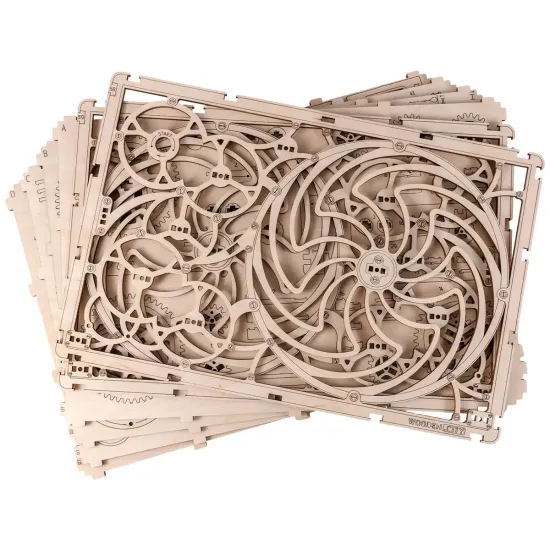 3D medinis galvosūkis, Kinetinis paveikslas, 185 dalių, woodencity, WR308