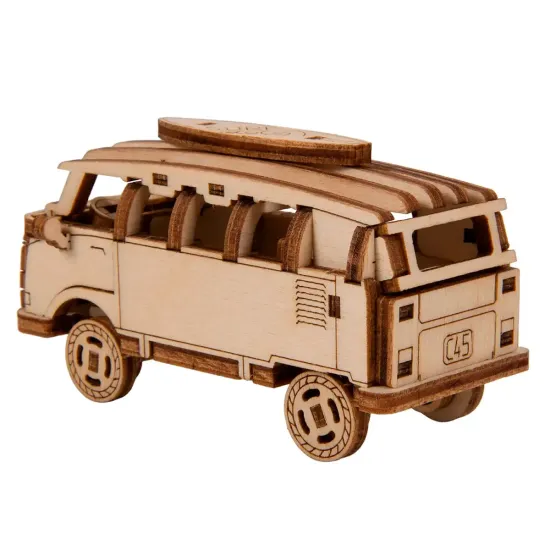 3D puinen palapeli, Auto, Retroajelu 1, 56 osaa, woodencity, MB-001