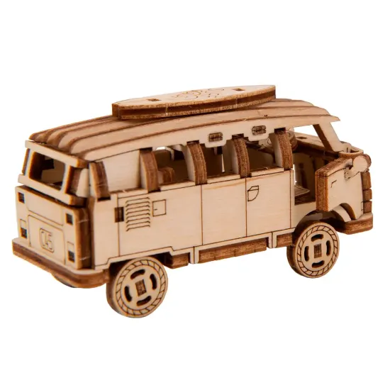 3D puinen palapeli, Auto, Retroajelu 1, 56 osaa, woodencity, MB-001