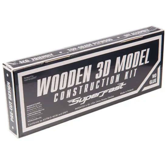 3D puinen palapeli, Auto, Retroajelu 1, 56 osaa, woodencity, MB-001