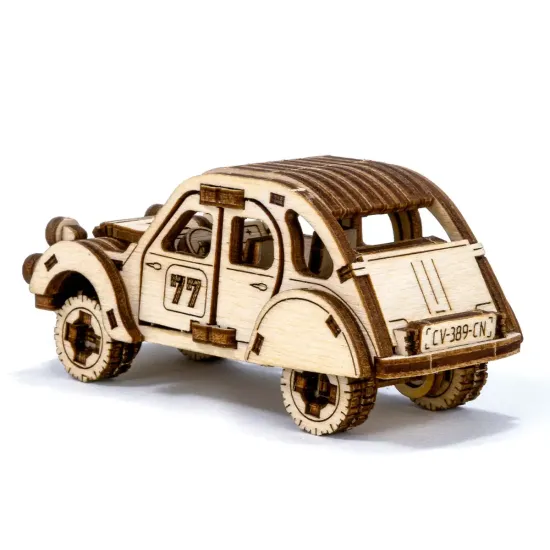 3D koka puzle, mašīna, Rallija Mašīna 2, 104 gab, woodencity, MB-002