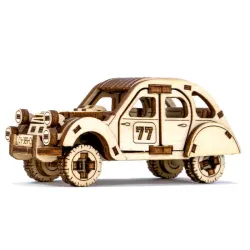 3D medinis galvosūkis, Automobilis, Ralio Automobilis 2, 104 dalių, woodencity, MB-002