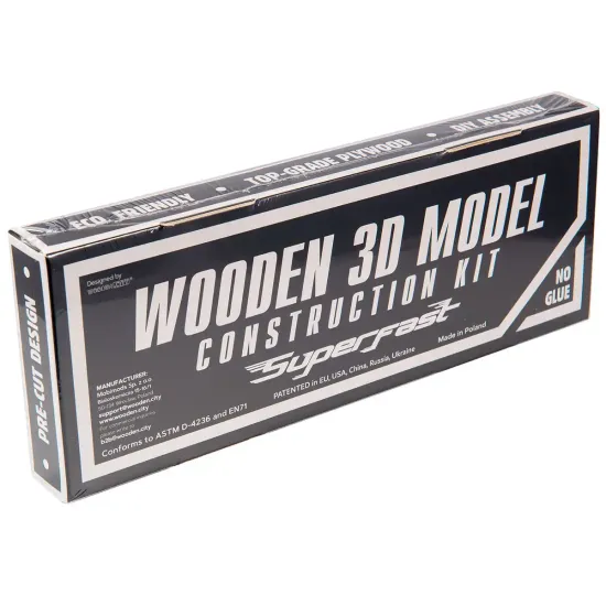 3D koka puzle, mašīna, Monstru kravas auto 2, 65 gab, woodencity, MB-003