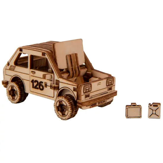 3D puidust pusle, Sõiduauto, Ralli Auto 3, 87 tükki, woodencity, MB-006