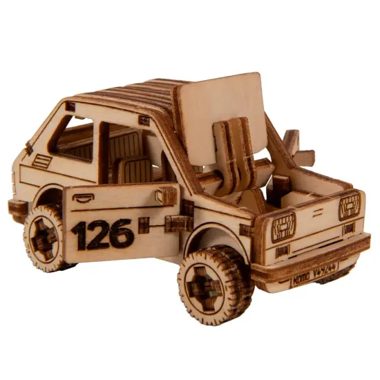 3D puidust pusle, Sõiduauto, Ralli Auto 3, 87 tükki, woodencity, MB-006