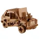 3D puidust pusle, Sõiduauto, Ralli Auto 3, 87 tükki, woodencity, MB-006