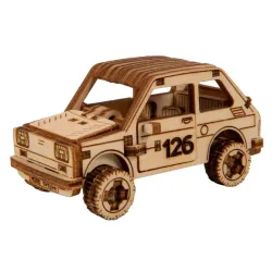 3D koka puzle, mašīna, Rallija Auto 3, 87 gab, woodencity, MB-006