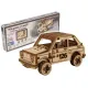3D puidust pusle, Sõiduauto, Ralli Auto 3, 87 tükki, woodencity, MB-006