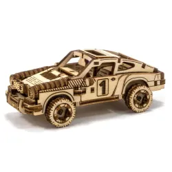 3D koka puzle, mašīna, Rallija Auto 4, 113 gab, woodencity, MB-009