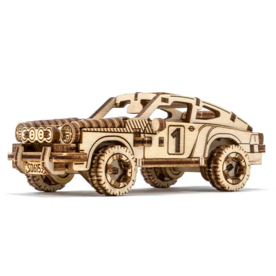 3D Wooden Puzzle, Car, Rally Car 4, 113 pcs, woodencity, MB-009