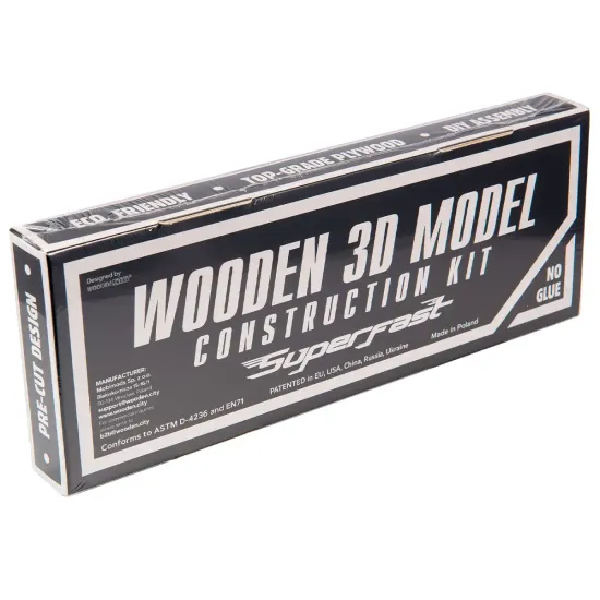 3D puinen palapeli, Auto, Retroajelu 2, 39 osaa, woodencity, MB-010