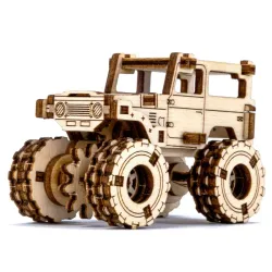 3D koka puzle, mašīna, Monster Truck 5, 64 gab, woodencity, MB-014