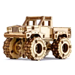 3D koka puzle, mašīna, Monster Truck 3, 66 gab, woodencity, MB-015