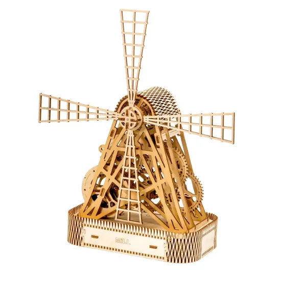 3D medinis galvosūkis, Malūnas, 222 dalių, woodencity, WR307