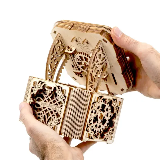 3D Wooden Puzzle, Mystery Box, 176 pcs, woodencity, WR315
