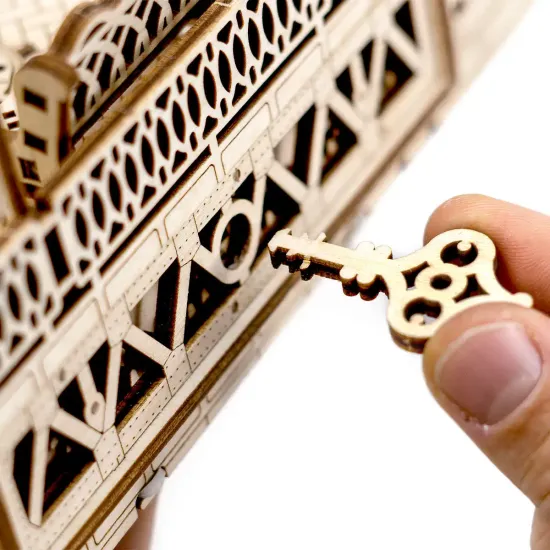 Деревянный 3D пазл, Железнодорожная станция, 175 деталей, woodencity, WR325