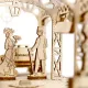 Деревянный 3D пазл, Железнодорожная станция, 175 деталей, woodencity, WR325