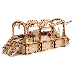 3D koka puzle, Dzelzceļa stacija, 175 gab, woodencity, WR325