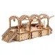 Деревянный 3D пазл, Железнодорожная станция, 175 деталей, woodencity, WR325