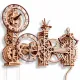 Деревянный 3D пазл, Настенные Часы в Стиле Стимпанк, 269 деталей, woodencity, WR352