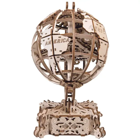 3D koka puzle, Pasaules Globuss, 269 gab, woodencity, WR341