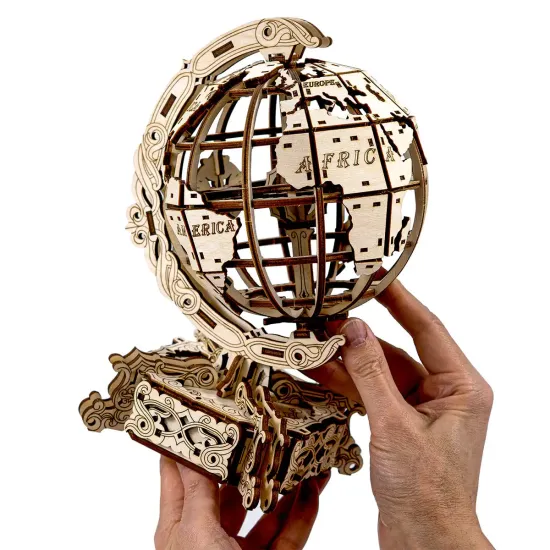 3D koka puzle, Pasaules Globuss, 269 gab, woodencity, WR341