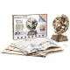 3D koka puzle, Pasaules Globuss, 269 gab, woodencity, WR341