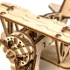 3D Wooden Puzzle, Biplane, 63 pcs, woodencity, WR304