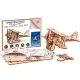 3D Wooden Puzzle, Biplane, 63 pcs, woodencity, WR304
