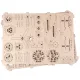 3D Wooden Puzzle, Biplane, 63 pcs, woodencity, WR304