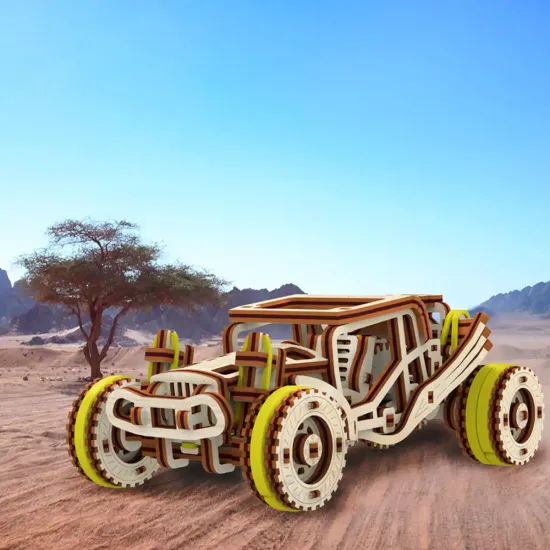 3D koka puzle, mašīna, Bagijs, 137 gab, woodencity, WR336