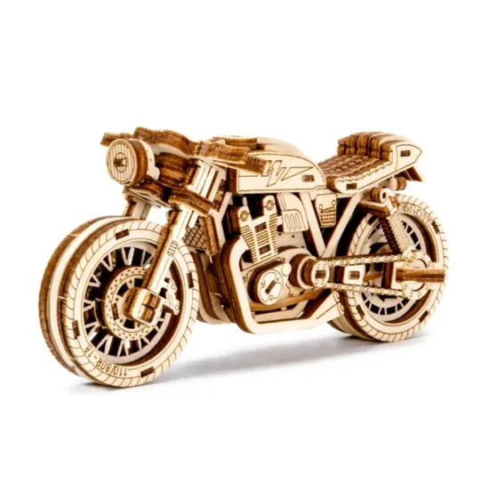 3D koka puzle, Kafejnīcas sacīkšu motocikls, 73 gab, woodencity, WR340