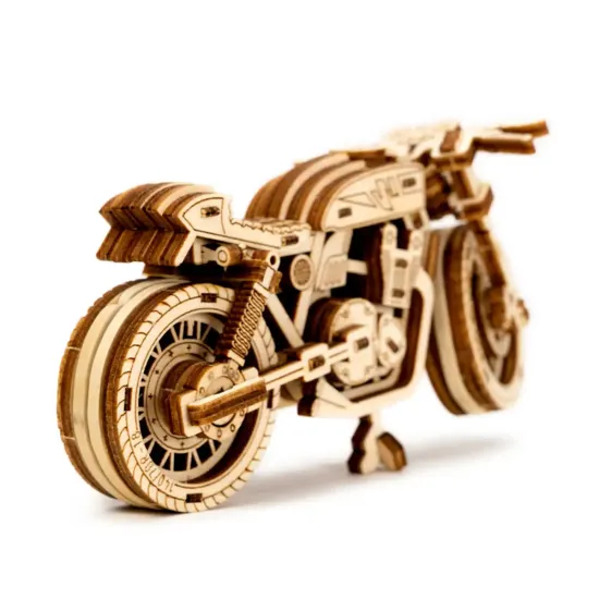 3D koka puzle, Kafejnīcas sacīkšu motocikls, 73 gab, woodencity, WR340