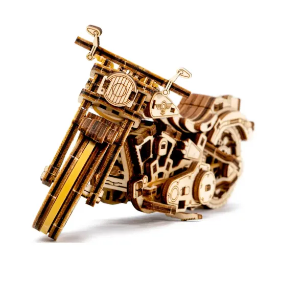 Деревянный 3D пазл, Крузер V-Twin, 168 деталей, woodencity, WR342