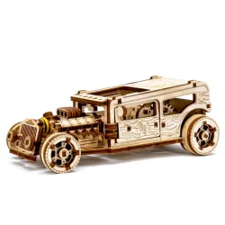 3D koka puzle, mašīna, Karstais Stienis, 141 gab, woodencity, WR339