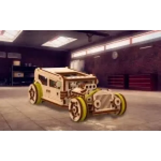 3D puinen palapeli, Auto, Kuuma sauva, 141 osaa, woodencity, WR339