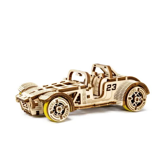 3D puidust pusle, Sõiduauto, Rodster, 111 tükki, woodencity, WR337