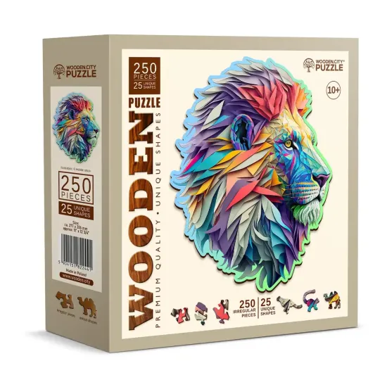 Koka puzle, Mūsdienu Lauva, 250, woodencity, HE 0166-L