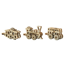3D koka puzle, mašīna, Publiskais Transports, 36 gab, woodencity, WR334_3672