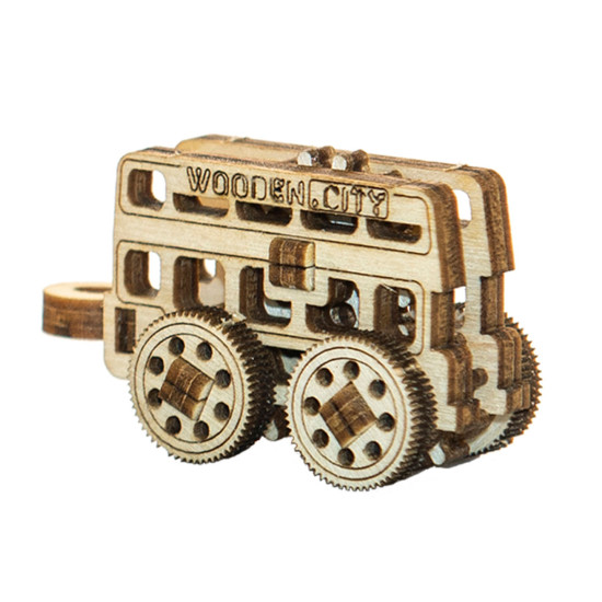 Деревянный 3D пазл, Машина, Виды общественного транспорта, 36 деталей, woodencity, WR334_3672