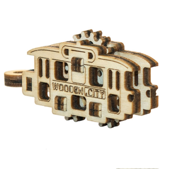 Деревянный 3D пазл, Машина, Виды общественного транспорта, 36 деталей, woodencity, WR334_3672