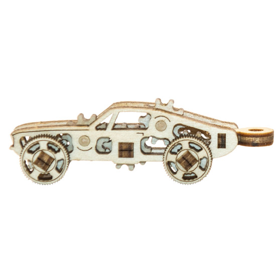 3D medinis galvosūkis, Automobilis, Įtaisai Sportiniai Automobiliai, 42 dalių, woodencity, WR330_3664