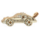 3D medinis galvosūkis, Automobilis, Įtaisai Sportiniai Automobiliai, 42 dalių, woodencity, WR330_3664