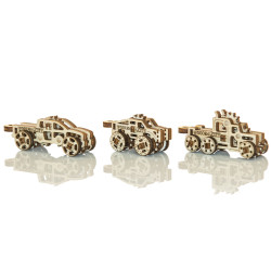 3D puidust pusle, Sõiduauto, Vidinad Veoautod, 44 tükki, woodencity, WR333_3670