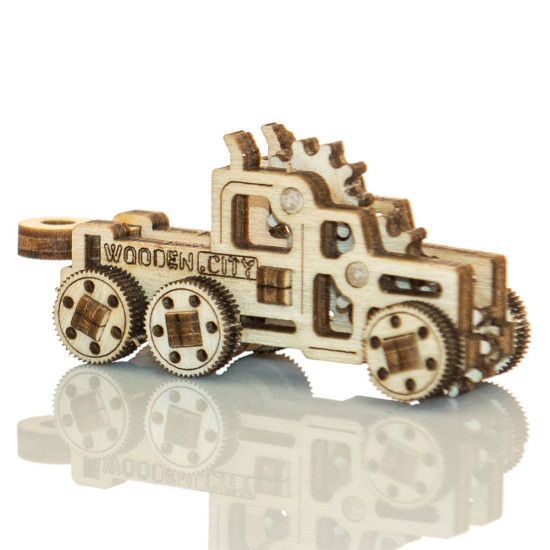 3D puidust pusle, Sõiduauto, Vidinad Veoautod, 44 tükki, woodencity, WR333_3670