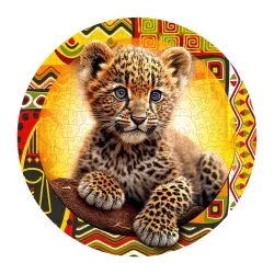Koka puzle, Mīļais mazais Leopards, 250, woodencity, HE 0303-L